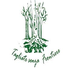 Logo Tagliate Senza Frontiere: un boschetto verde